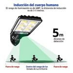 Lámpara Led Solar con Sensor Movimiento - Imagen 3