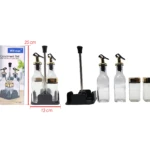 Dispensador de vidrio con tapa hermética - Organiza aceites y especias sin derrames - Imagen 5