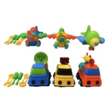 Set Didáctico X6 con tornillos plásticos - Estimula la motricidad fina y la creatividad en niños - Imagen 2