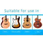 Soporte pared acolchado para guitarra, bajo, ukelele y guitarra eléctrica, con diseño que protege el mástil y ahorra espacio en sala.