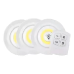 Set x2 luces LED inalámbricas con control remoto - iluminan estanterías y armarios sin obras