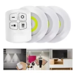 Set x2 luces LED inalámbricas con control remoto - iluminan estanterías y armarios sin obras - Imagen 3