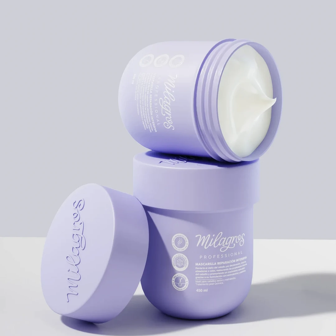 Mascarilla Capilar Profesional 450 Ml Milagros - Reconstruye la fibra y previene el quiebre