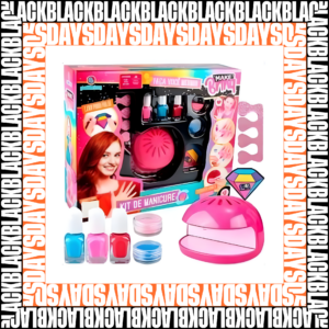 Set de Manicure Infantil Fashion con Esmaltes - Decora las uñas de forma creativa y segura