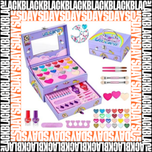 Set de Maquillaje Infantil Magical para Niñas - Incluye sombras y brillos fáciles de limpiar