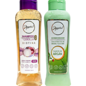 Dúo Capilar Shampoo de Cebolla y Acondicionador - Acelera el crecimiento y desenreda con suavidad