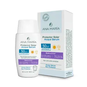 Protector Solar Facial Acqua Fluido SPF 50 Ana María - Absorbe al instante y cuida la piel