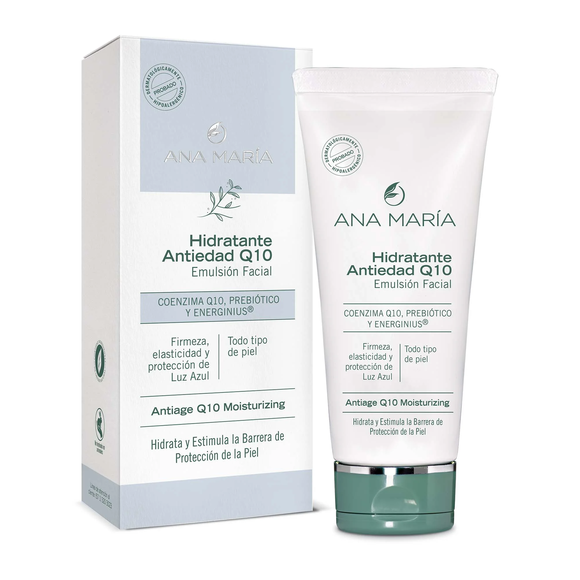 Crema Facial Antiedad con Coenzima Q10 y Colágeno - Reduce arrugas y mejora la firmeza cutánea