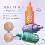Set x2 Serum Facial de Ácido Hialurónico y Vitamina C Bioaqua - Hidrata y rejuvenece la piel