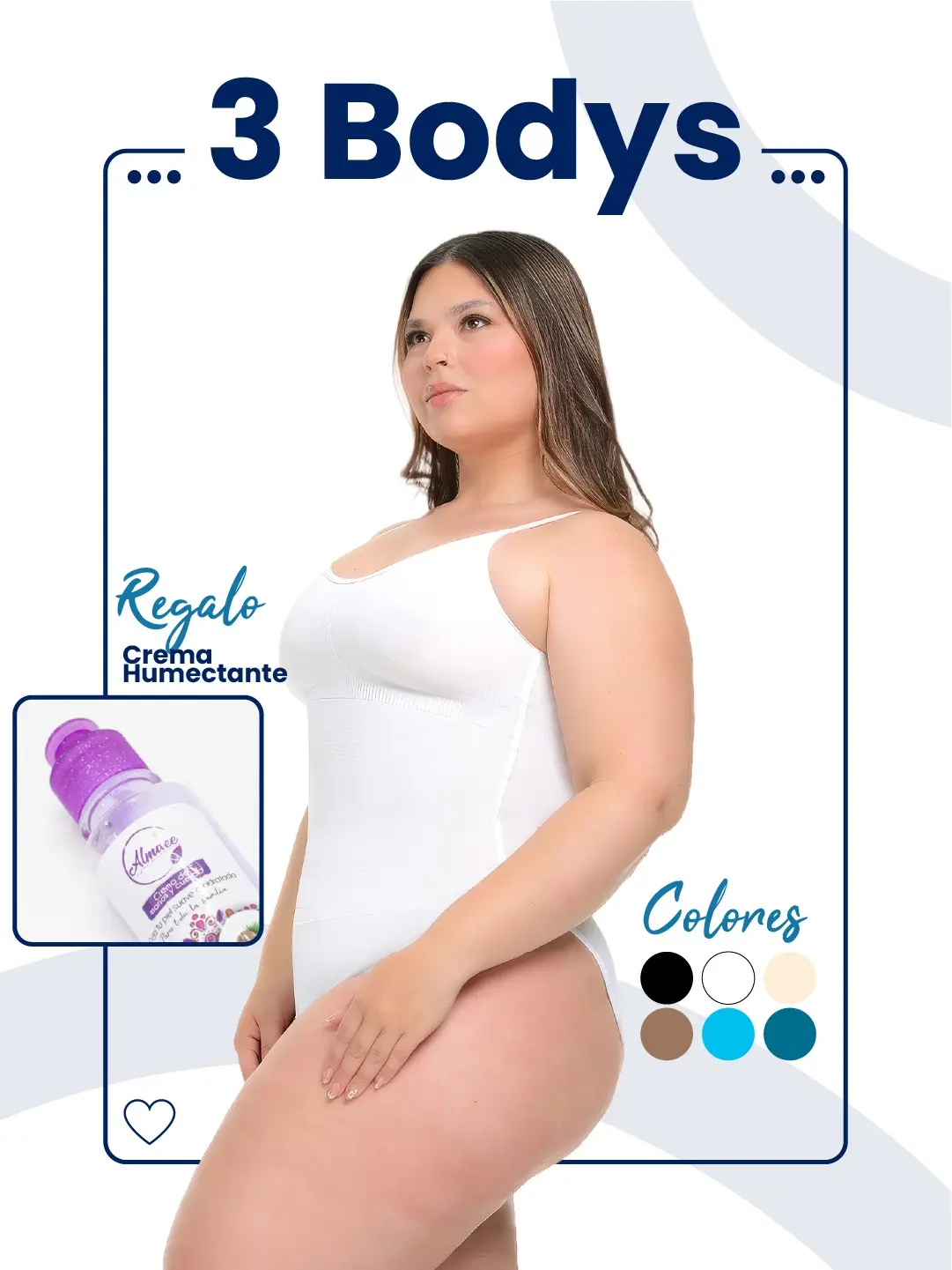 Kit 3 bodys de uso diario y crema exfoliante corporal - Renueva tu guardarropa y suaviza tu piel intensamente