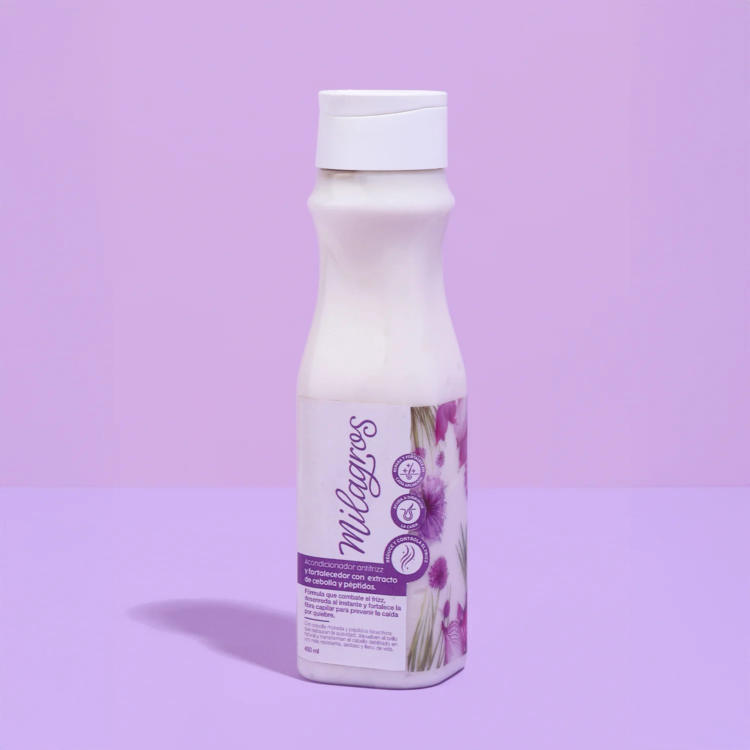 Acondicionador con Extracto de Cebolla 450 Ml Milagros - Desenreda y estimula el crecimiento