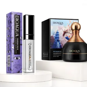 Set x2 Base Cojín Bioaqua y Serum Alargador de Pestañas - Corrige imperfecciones e intensifica