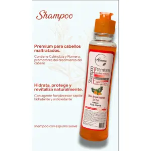 Set x4 Shampoo Revitalizante con Romero y Caléndula - Limpia a profundidad y fortalece la raíz