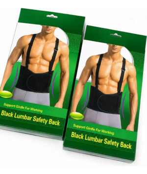 Set x2 Faja chaleco protector lumbar con correas ajustables para levantamiento - Protege tu espalda baja y mejora tu postura durante entrenamientos pesados