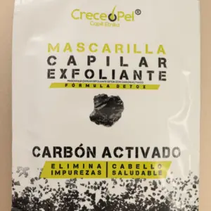 Mascarilla Exfoliante Capilar con Carbón Activado - prepara el cuero cabelludo para absorber tratamientos