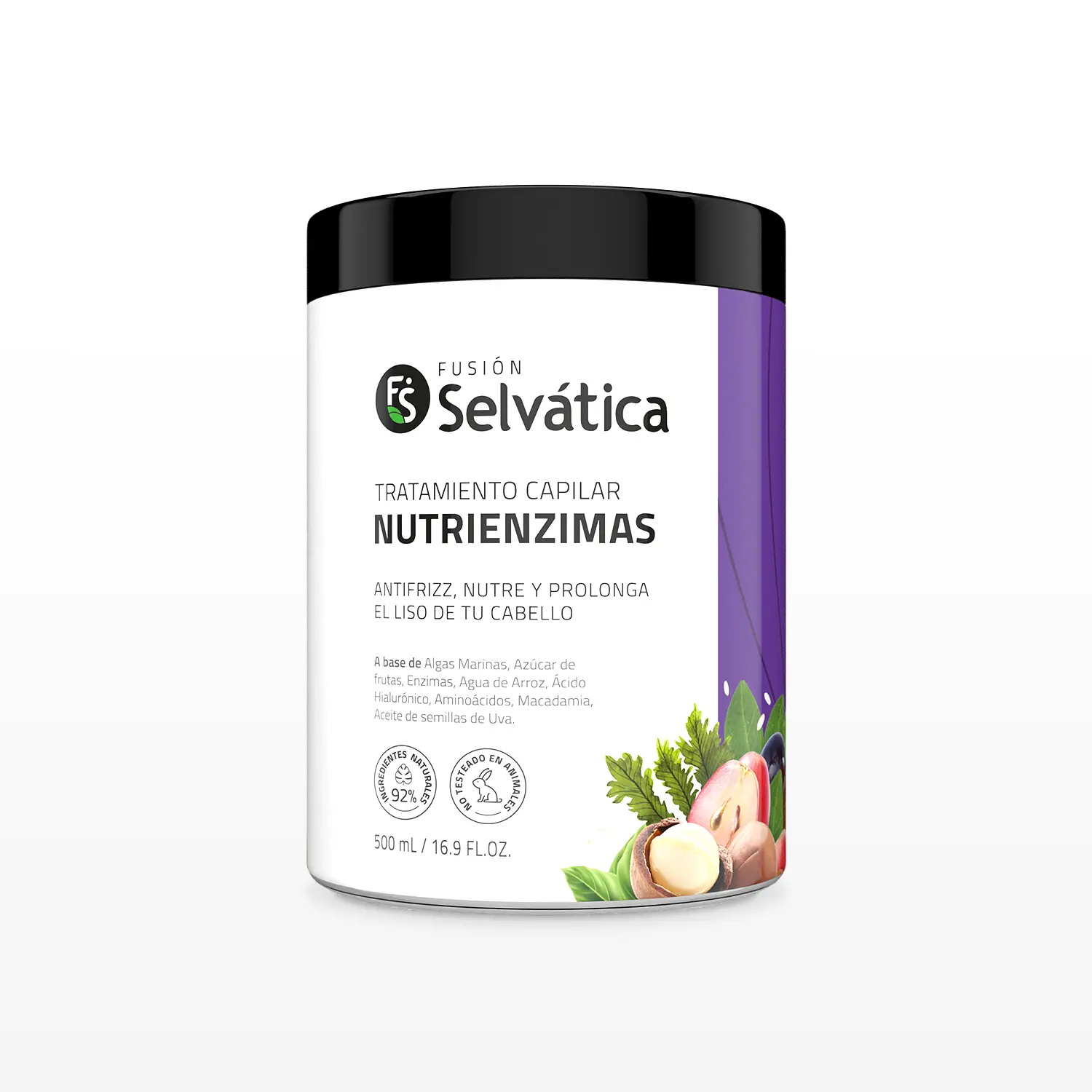 Presentación de 500 ml del tratamiento Adiós Frizz