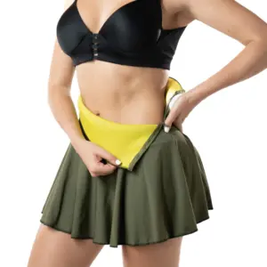 Falda short control de abdomen en color verde