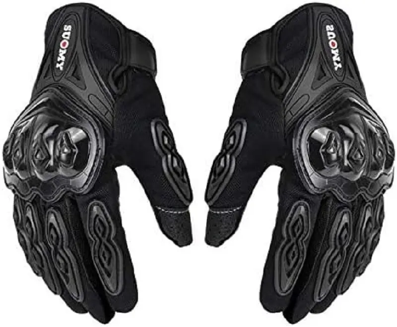 Guantes de motocross Suomy cortos y táctiles con protección en nudillos - Protege tus manos y mejora el control en cada trayecto urbano