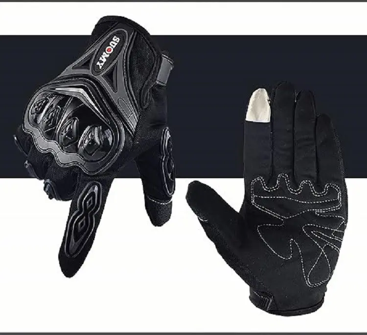 Guantes de motocross Suomy cortos y táctiles con protección en nudillos - Protege tus manos y mejora el control en cada trayecto urbano