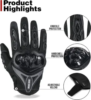 Guantes de motocross Suomy cortos y táctiles con protección en nudillos - Protege tus manos y mejora el control en cada trayecto urbano