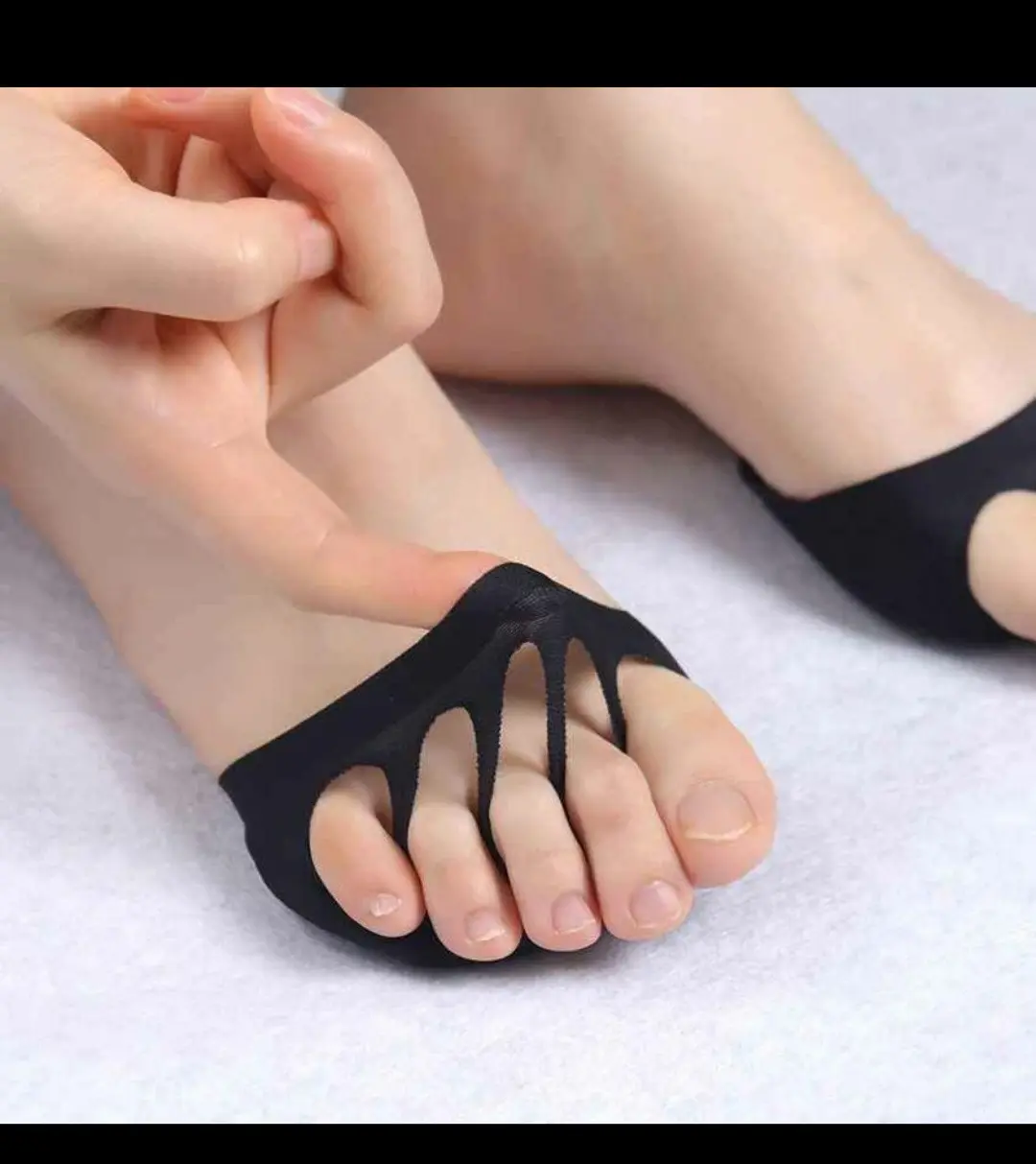 Almohadillas metatarsales invisibles con separador de cinco dedos para tacones y sandalias