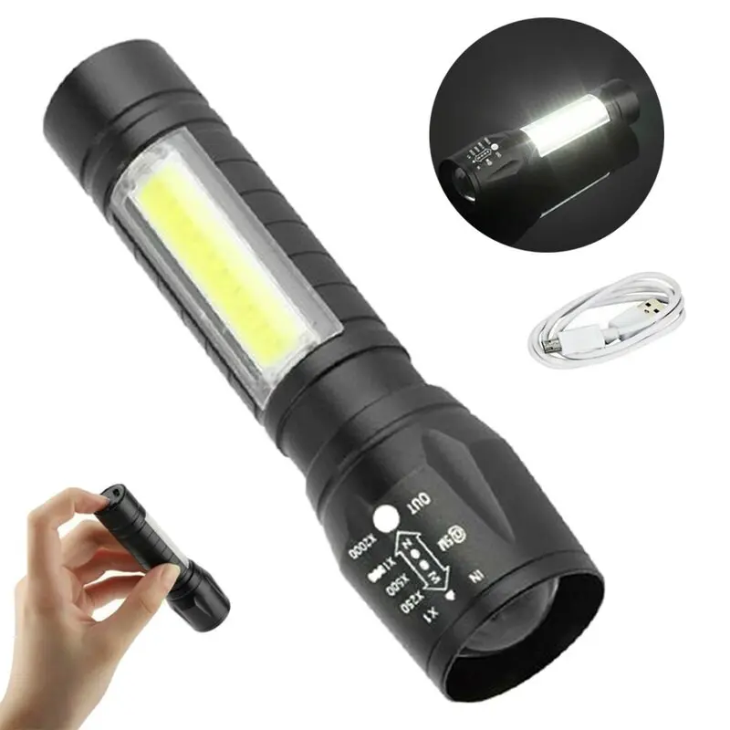 Mini Linterna LED Portátil Recargable USB - Ilumina espacios oscuros y emergencias con facilidad