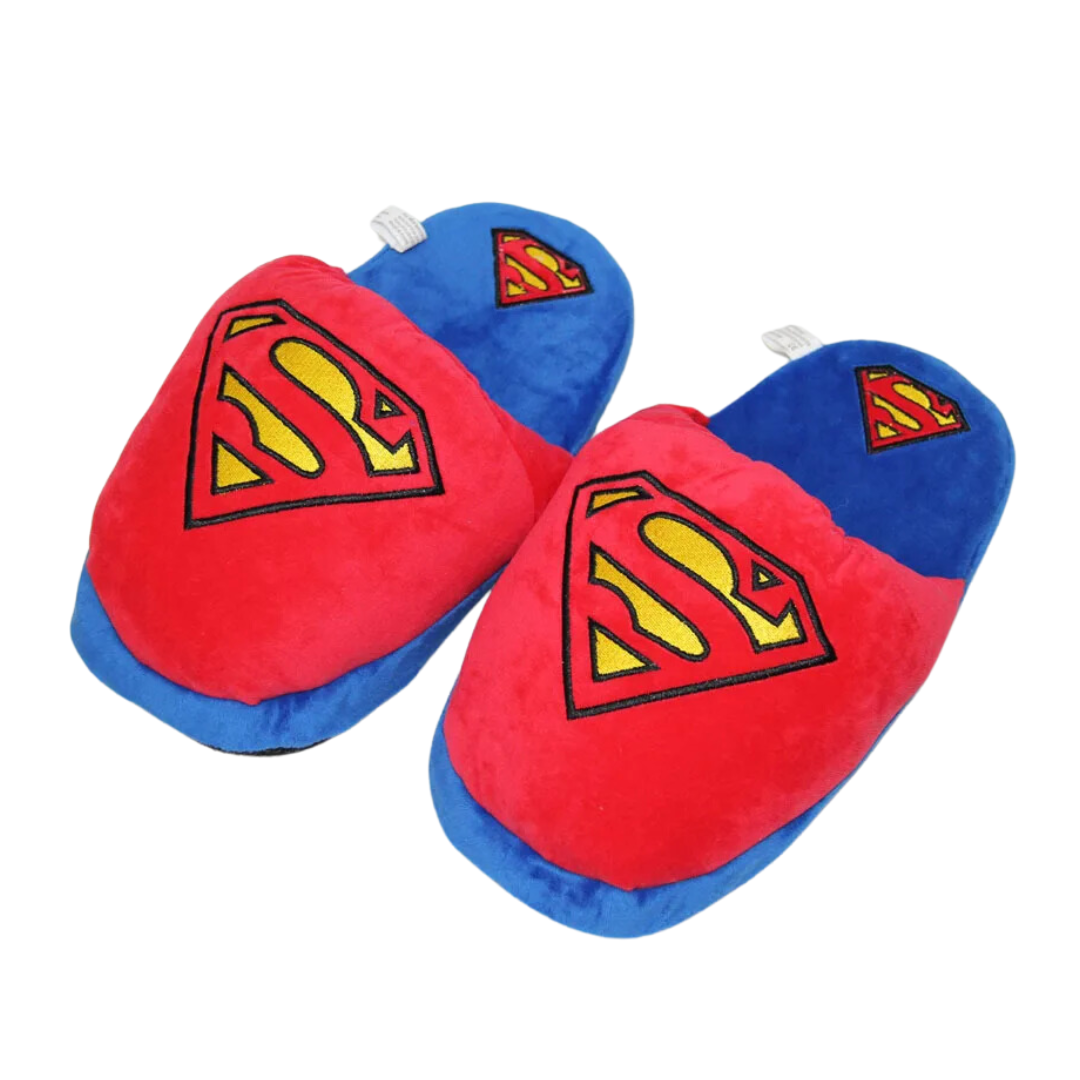Pantuflas de Superhéroes Superman Spider Batman con suela antideslizante - mantienen tus pies cálidos y cómodos en casa