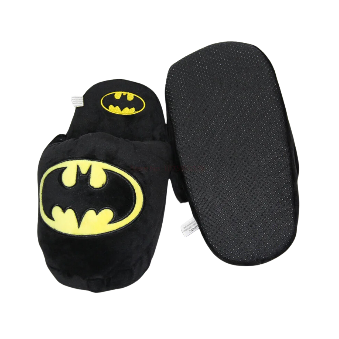 Pantuflas de Superhéroes Superman Spider Batman con suela antideslizante - mantienen tus pies cálidos y cómodos en casa