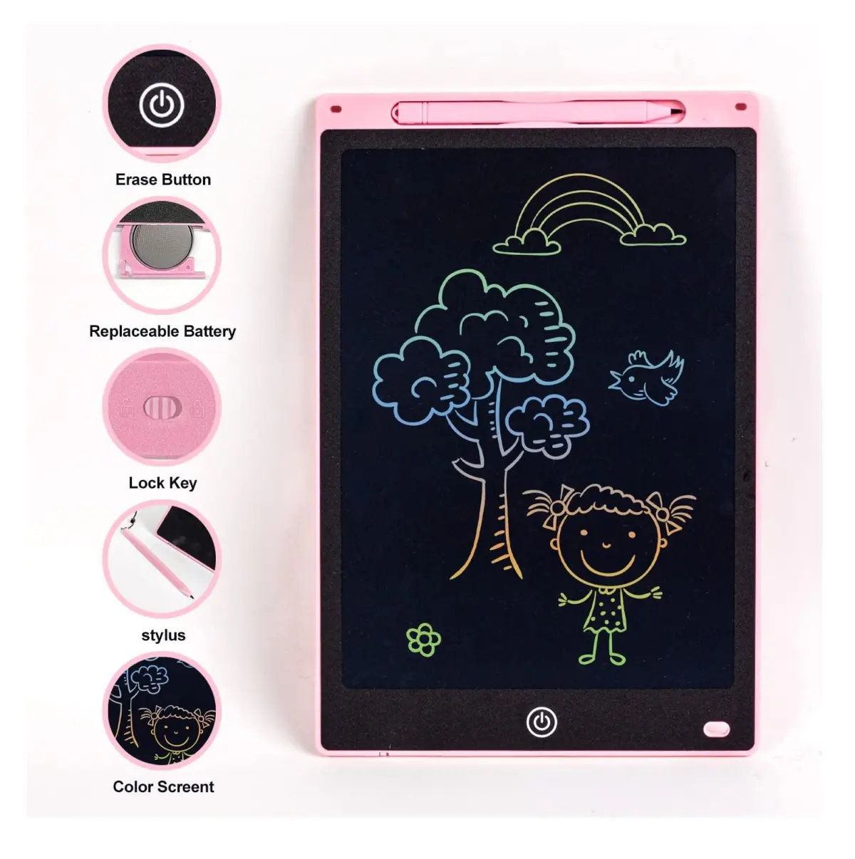Tablero Pizarra Mágica Niños Lcd 12Pulga