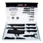 Set de cuchillos Zepter de acero con cerámica volcánica - transformas tu cocina con cortes precisos - Imagen 3