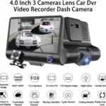 Cámara para carro DVR Full HD de 3 lentes - Registra el exterior e interior de tu vehículo con total seguridad - Imagen 3