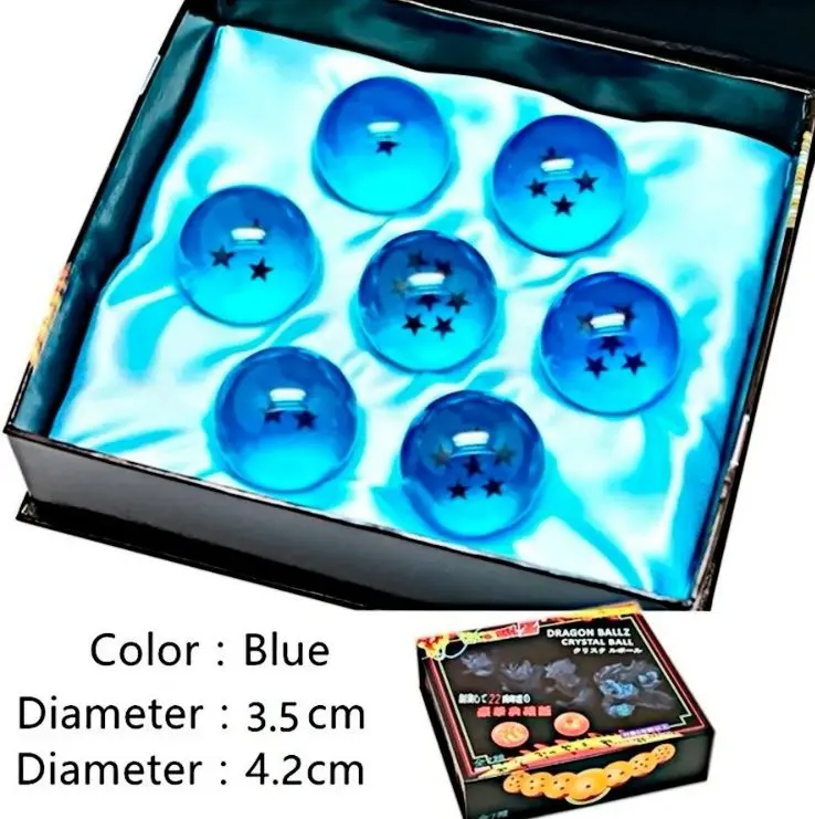 Esferas del dragon azules de coleccion en resina - Completa tu coleccion de anime con esta edicion especial