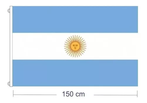 Bandera Argentina 1.50X90Cm Grande