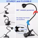 Set x2 Lámpara UV LED de cuello flexible para uñas y resina - Seca esmaltes rápidamente en cualquier lugar - Imagen 2