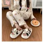 Pantuflas de vaca peluche para descanso en casa - Mantén tus pies abrigados y sin fatiga - Imagen 2