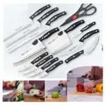 Set de Cuchillos Trece Piezas de acero inoxidable - Prepara alimentos con precisión profesional y comodidad - Imagen 7