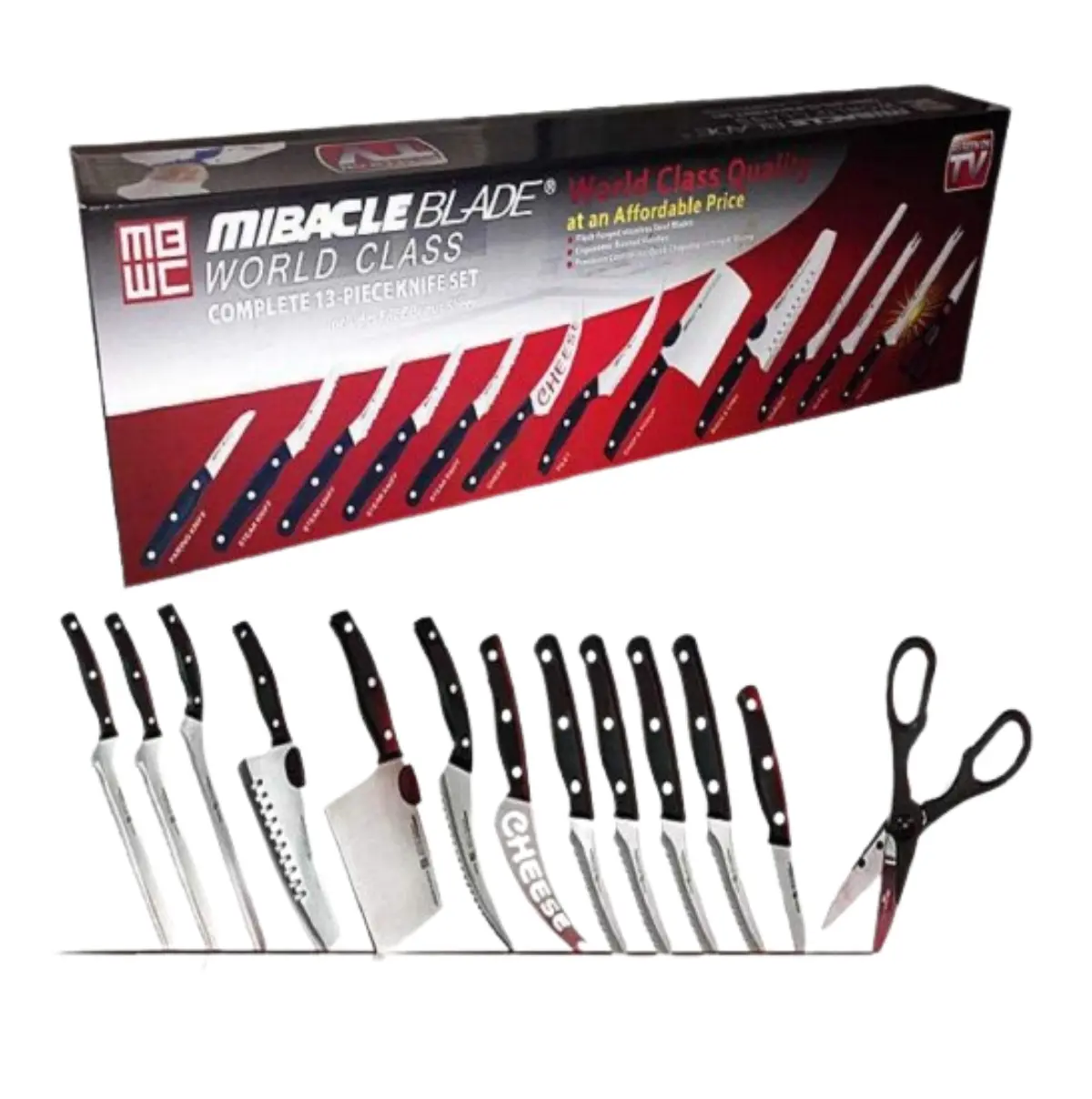Set de Cuchillos Trece Piezas de acero inoxidable - Prepara alimentos con precisión profesional y comodidad