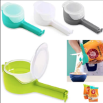 Clip tapa selladora para bolsas de cocina con boquilla vertedora - Conserva tus alimentos frescos y crujientes por más tiempo