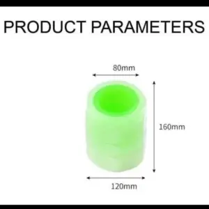 Set x4 tapas de válvula luminosas verdes fluorescentes para neumáticos de coche y motocicleta