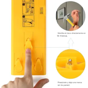 Set x2 Dispositivo instalador de cuadros con niveles de burbuja - Cuelga marcos rectos y sin errores
