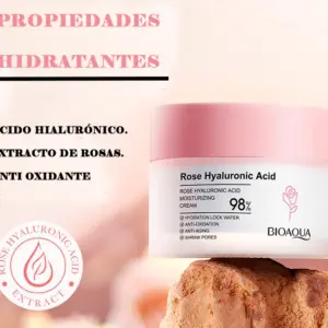 Set x2 Crema Rosas y Acido Hialuronico Bioaqua