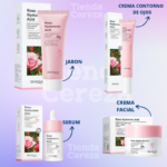 Kit facial de rosas y ácido hialurónico Bioaqua 4 en 1