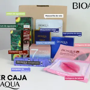 Mega caja Bioaqua con diez productos de cuidado facial