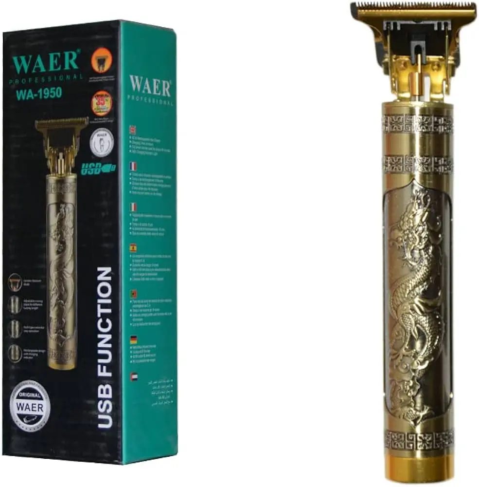 Máquina patillera inalámbrica diseño dragón para contornos - Define tu barba y cabello con precisión profesional