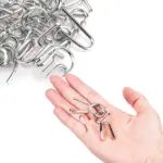 Rompecabezas Metal Puzzle 20 Pcs Iq Test - Imagen 3