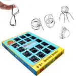 Rompecabezas Metal Puzzle 20 Pcs Iq Test - Imagen 2