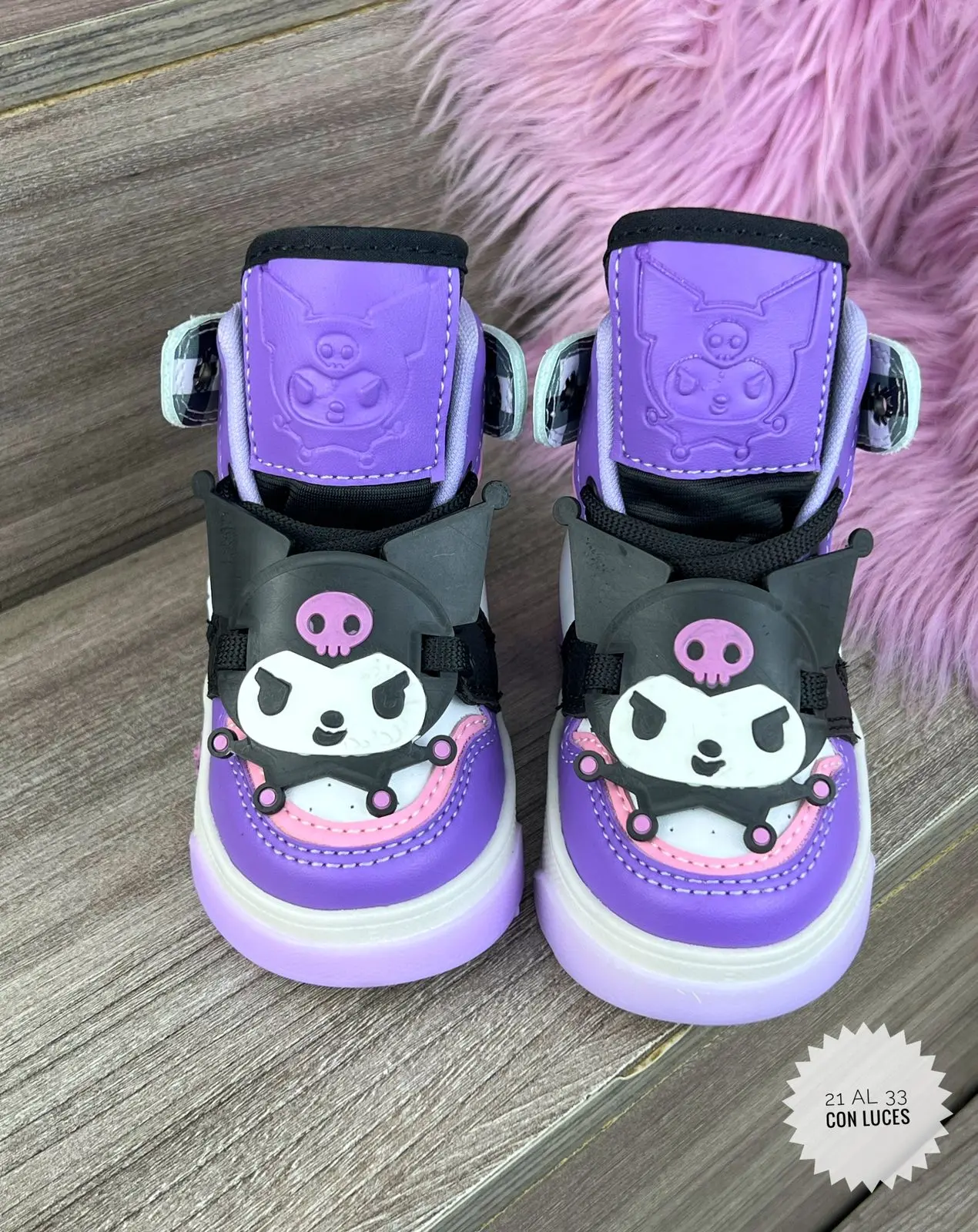 Kuromi Bota Cuadros Luces