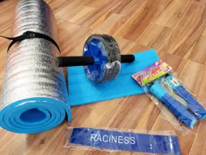 Kit deportivo de entrenamiento en casa con rueda abdominal y colchoneta - Fortalece tu cuerpo y mejora tu resistencia cardiovascular