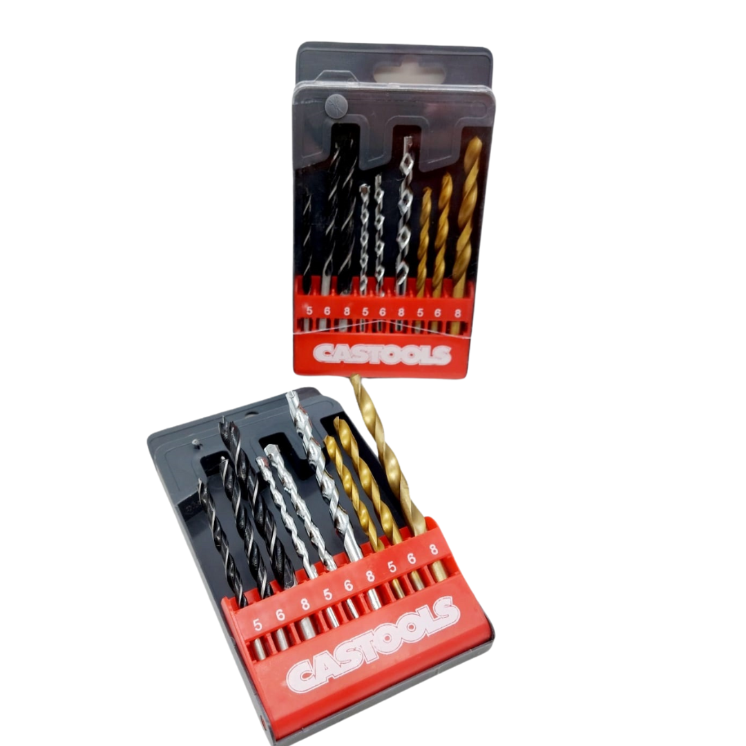 Juego de Brocas Madera Concreto y Metal
