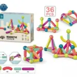 Bloques magnéticos de construcción 42 piezas - Estimula la creatividad infantil con figuras tridimensionales - Imagen 5